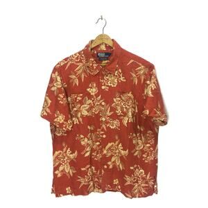Vintage Camp Polo Ralph Lauren Hawaii Shirt Button Up
